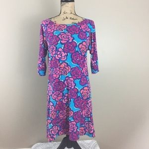 Lilly Pulitzer Cassie Cyan Blue Rosewater, S